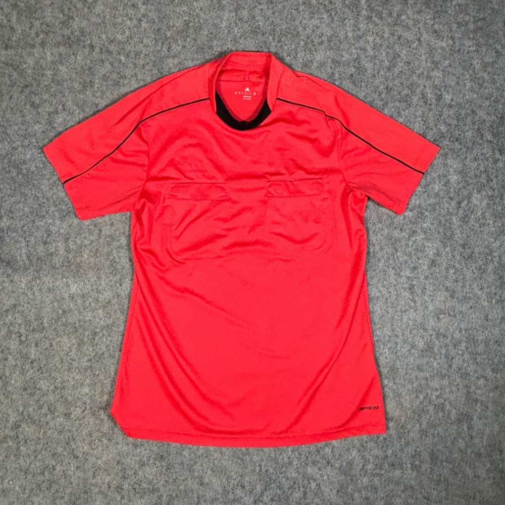 Adidas Soccer Referee 16 Jersey Mens M Red Climacool Soccer Shirt Futbol Uniform